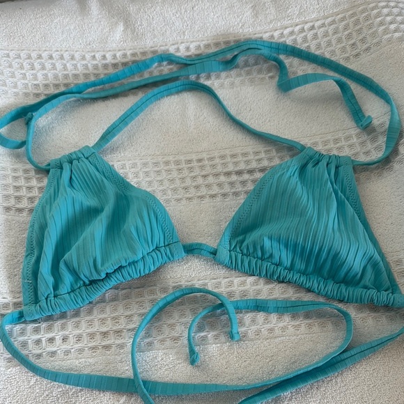 Aerie Teal Triangle Bikini Top - Picture 1 of 5